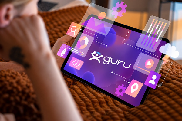 tablet con plataforma guru.com